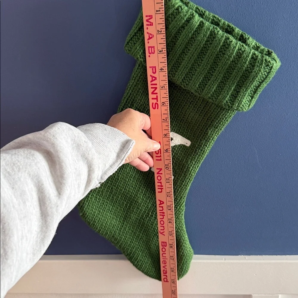 Wondershop Monogram Christmas Knit Stocking Letter K Initial Green Target 19 “
